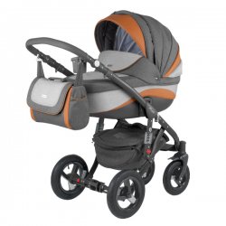 B1 - Детская коляска Adamex Barletta NEW 2 в 1 Ecco кожа 50%